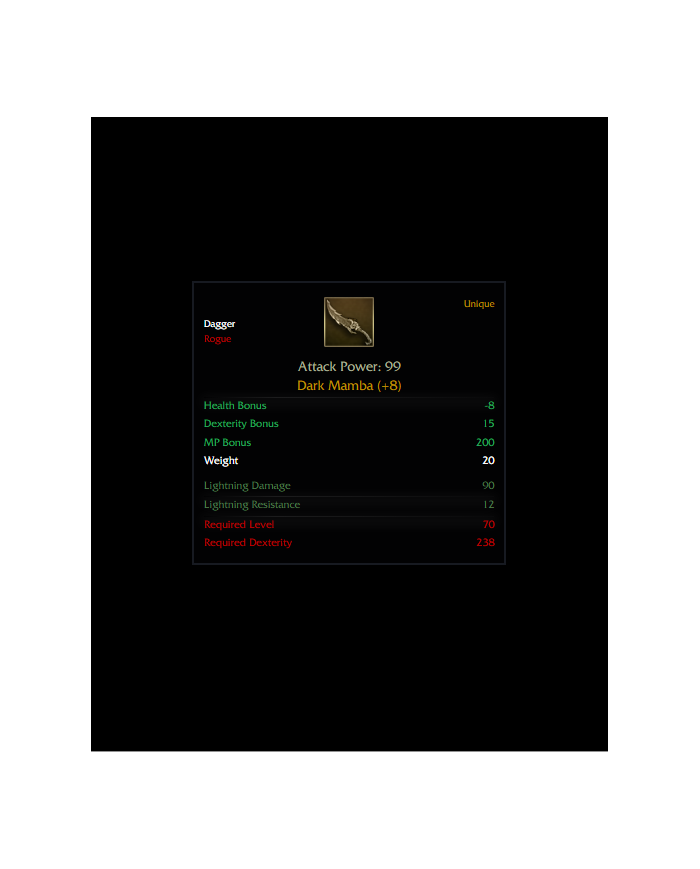 +8 Dark Mamba