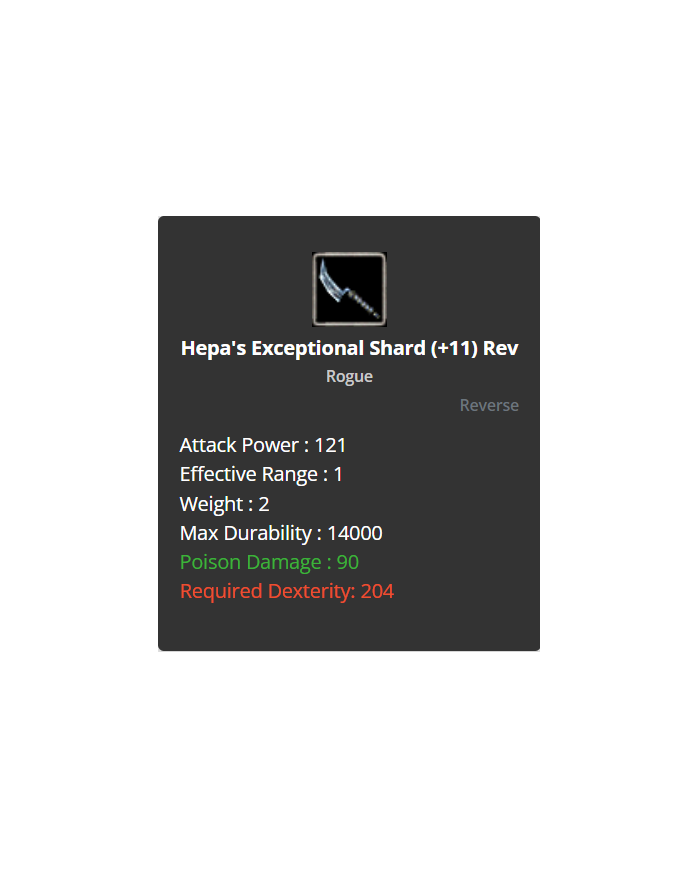 +9 Hepa Exp Shard