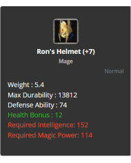 +7 Ron Set ( Mage )