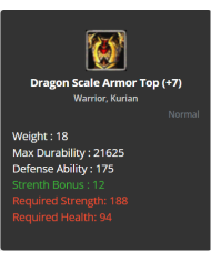 +7 Dragon Scale Armor Set