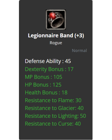 +3 Dual Legionnaire Band