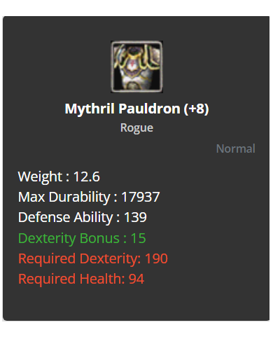 +8  MYTHRİL SET 