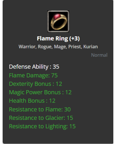 +3 Dual Flame Ring