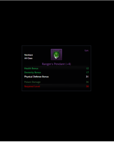 +4 Ranger's Pendant