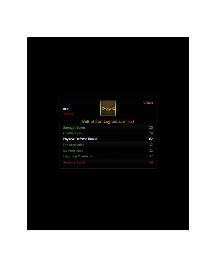 +3 Belt Of Legionnaire