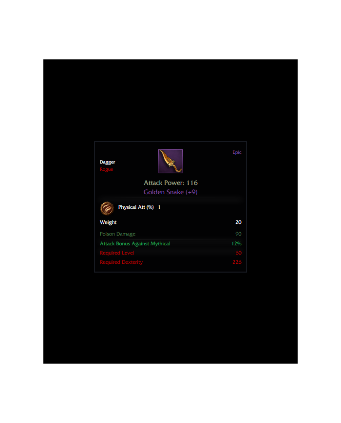 Golden snake +9 psy1